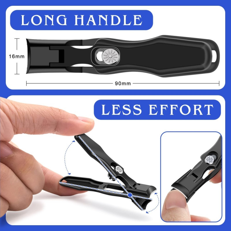 Nail Clipper Stainless Steel Fingernails Toenails Cutter Nail Trimmer Manicure Tool