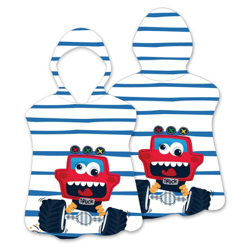 Hood Cape Kylpypyyhe Kylpytakki Poncho, 60x60cm - Toy Racing Car