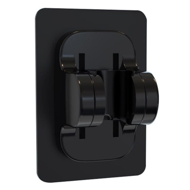 Bracket shower head holder Self - adhesive bathroom shower head bracket - Black