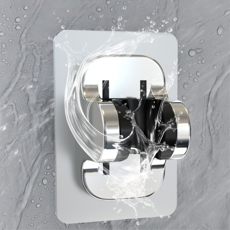 Bracket shower head holder Self - adhesive bathroom shower head bracket - Black