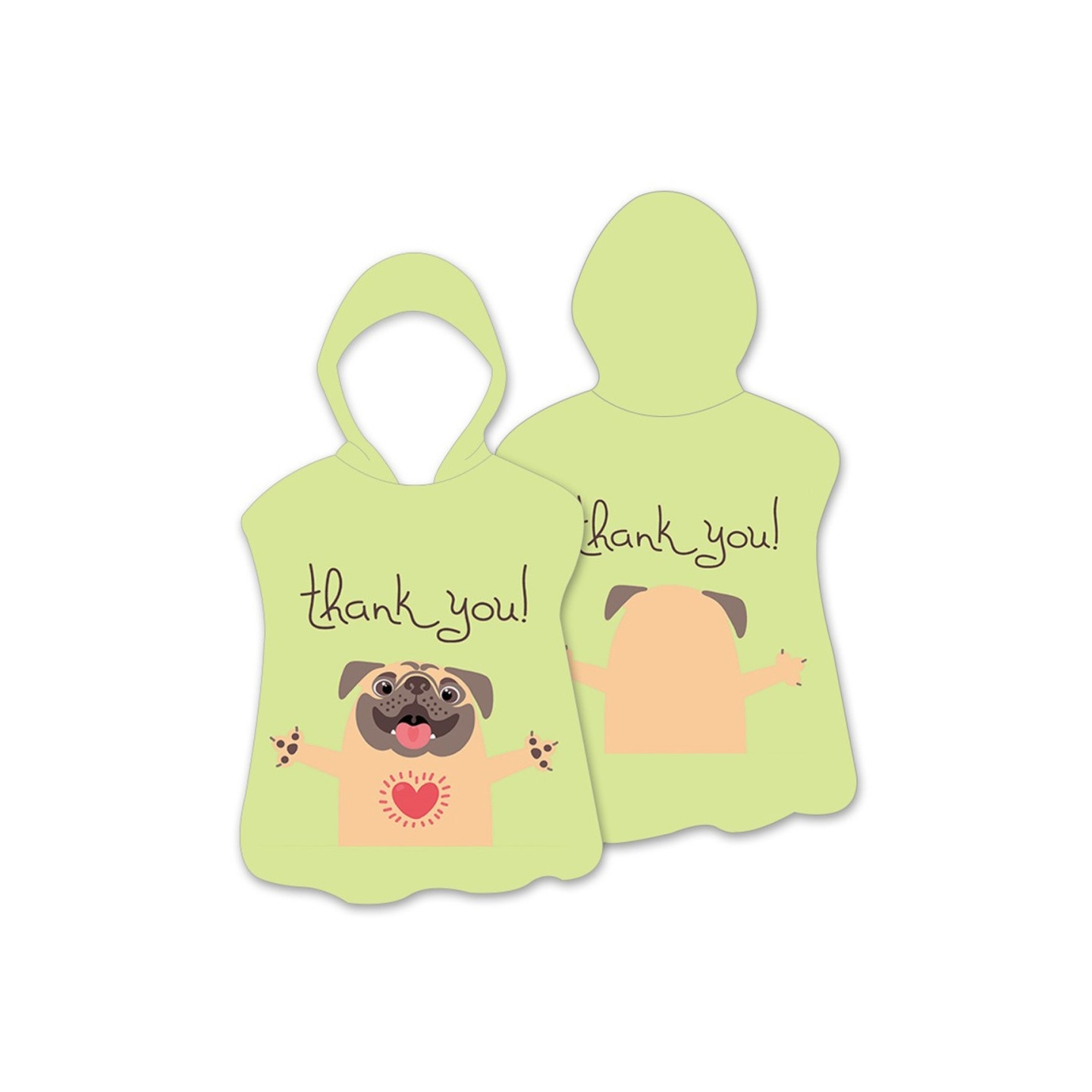 Hood Cape Kylpypyyhe Kylpytakki Poncho, 60x60cm - Dog