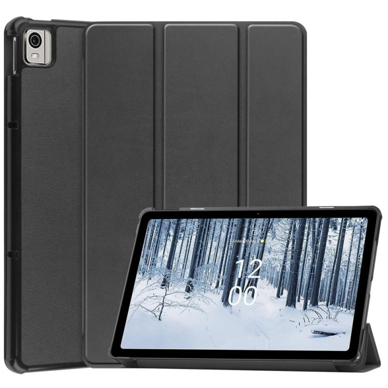 Nokia T21 Tri - fold Stand Wake/Sleep Cover Tablet - kotelo - Musta