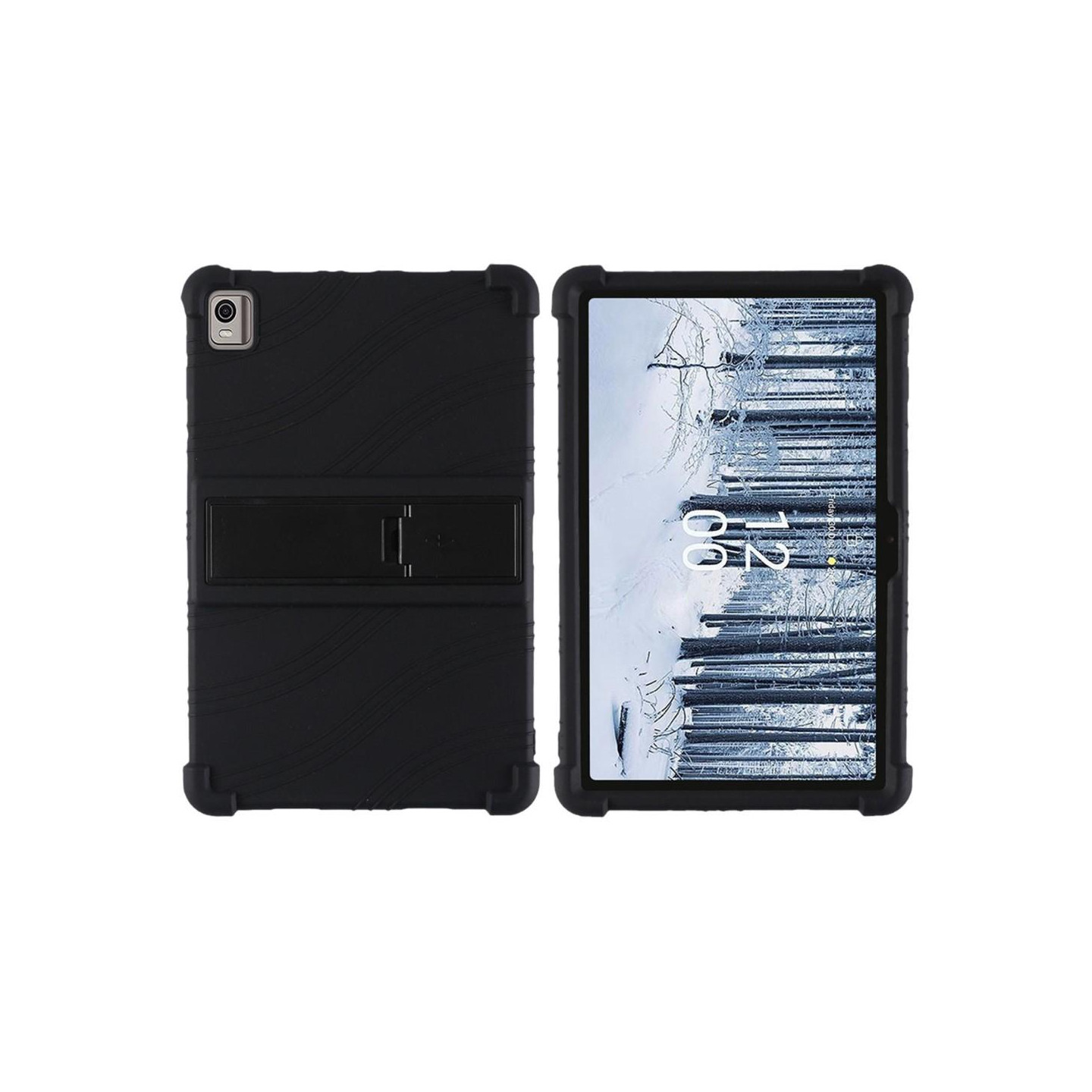 Nokia T21 Soft Silicone Protective Tablet Case Cover - Black