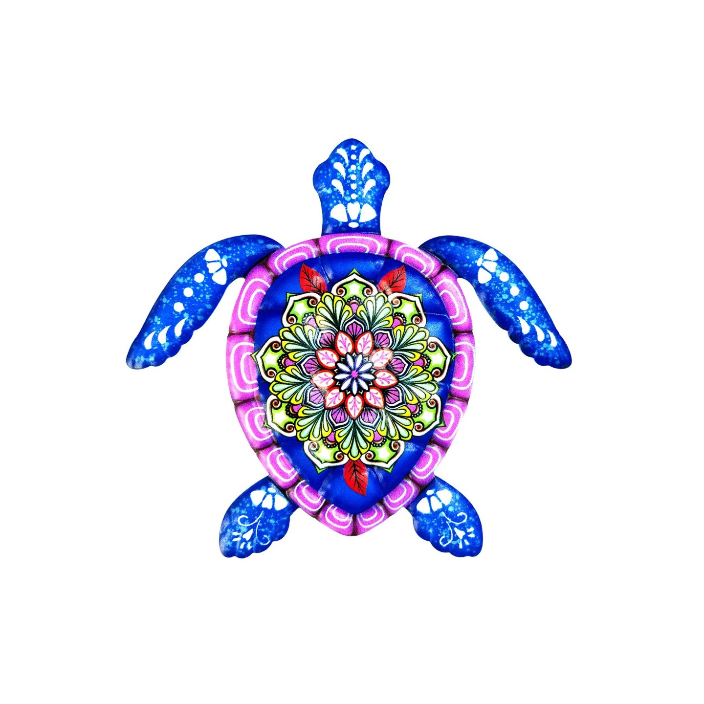 Turtle Iron Wall Tarra Puutarhakoriste 21,5x20cm - Sininen