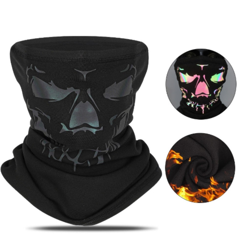 Bandana Mask Face Mask Neck Warmer Windproof Balaclava - Black