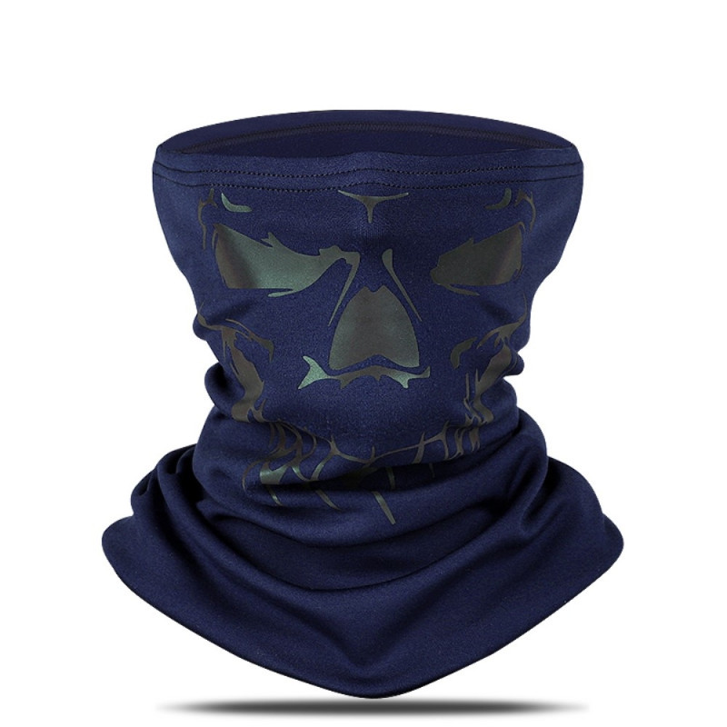 Bandana Mask Face Mask Kaulanlämmitin Tuulenpitävä Balaclava - Sininen