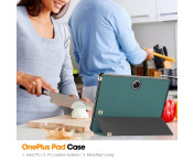 Slim Fit Cover Fodral För OnePlus Pad Auto Wake / Sleep - Grön