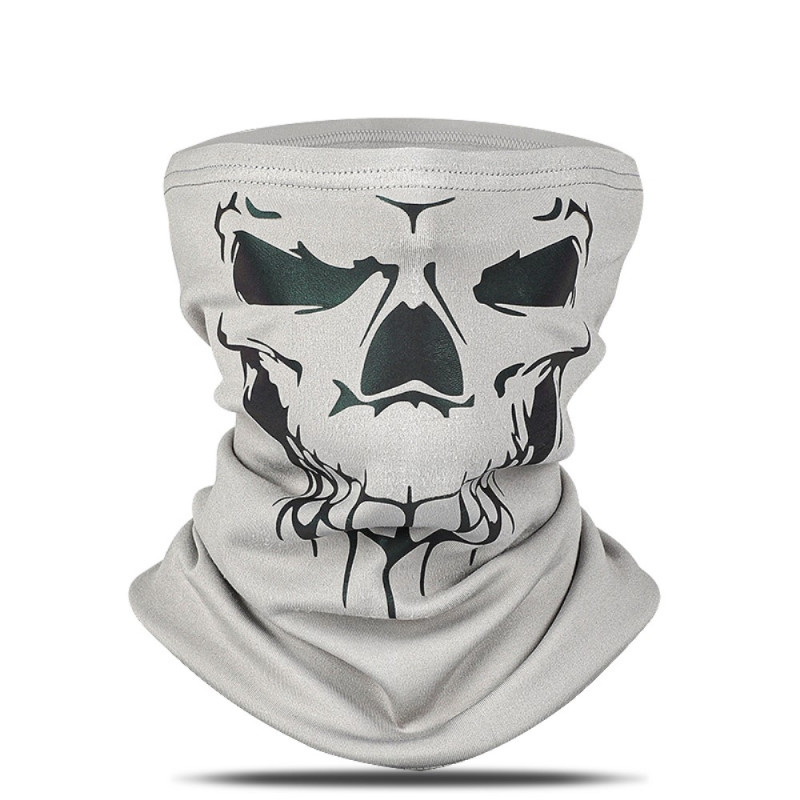 Bandana Mask Face Mask Neck Warmer Windproof Balaclava - Grey