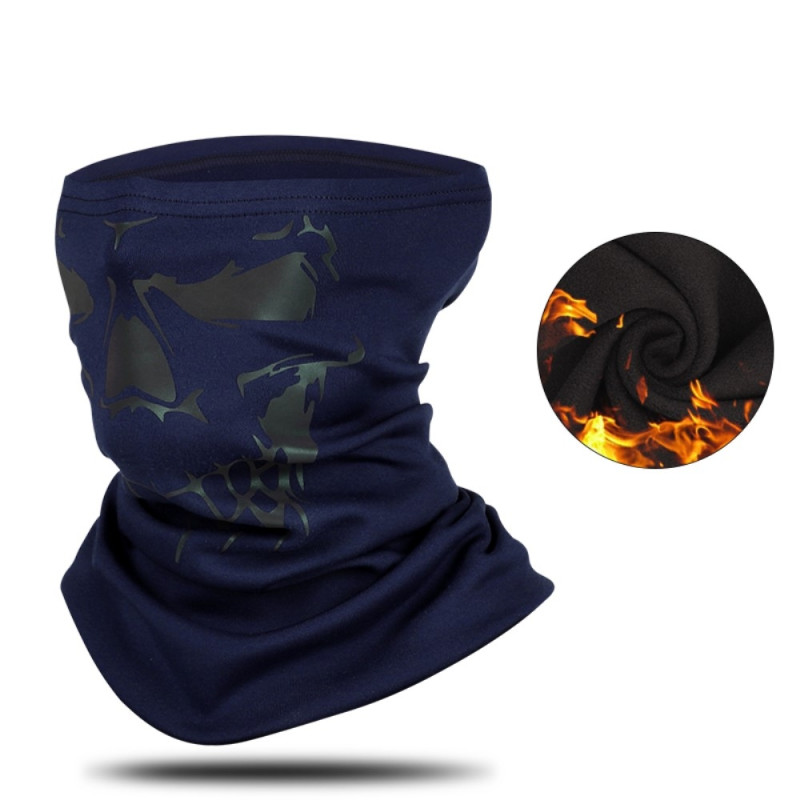 Bandana Mask Face Mask Kaulanlämmitin Tuulenpitävä Balaclava - Sininen