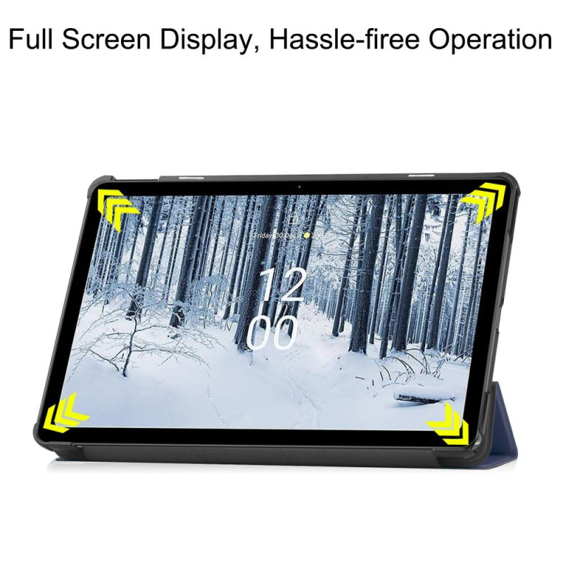 Nokia T21 Tri - fold Stand Wake / Sleep Cover Tablet Case - Blue