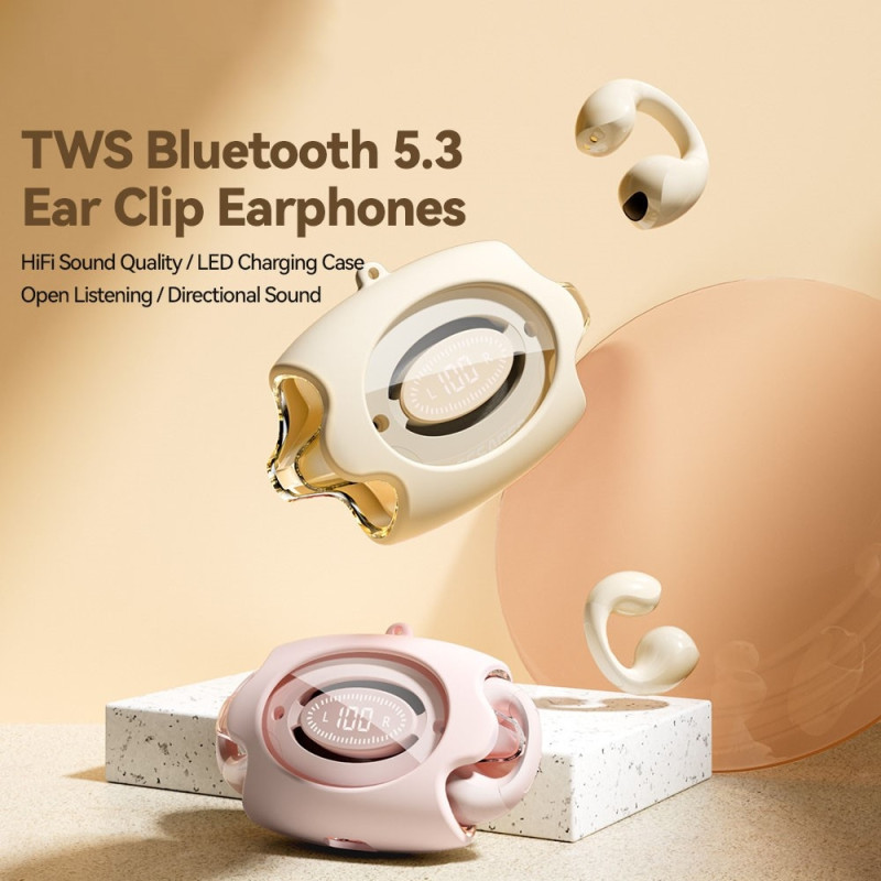 ESSAGER Bluetooth Hodesett Trådløse Hodetelefoner Svettebestandig - Svart