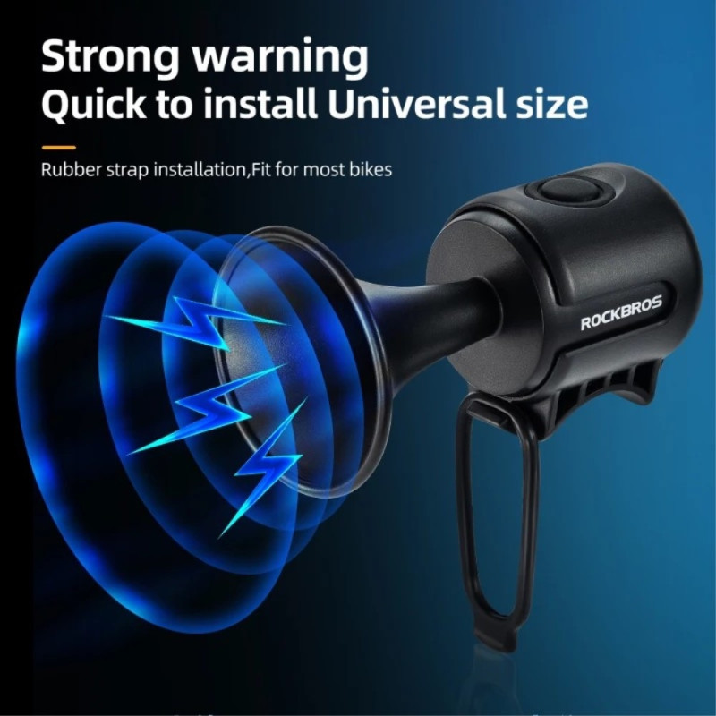 Electric Bike Bell Bell High Decibel Bicycle Handlebar - Blue