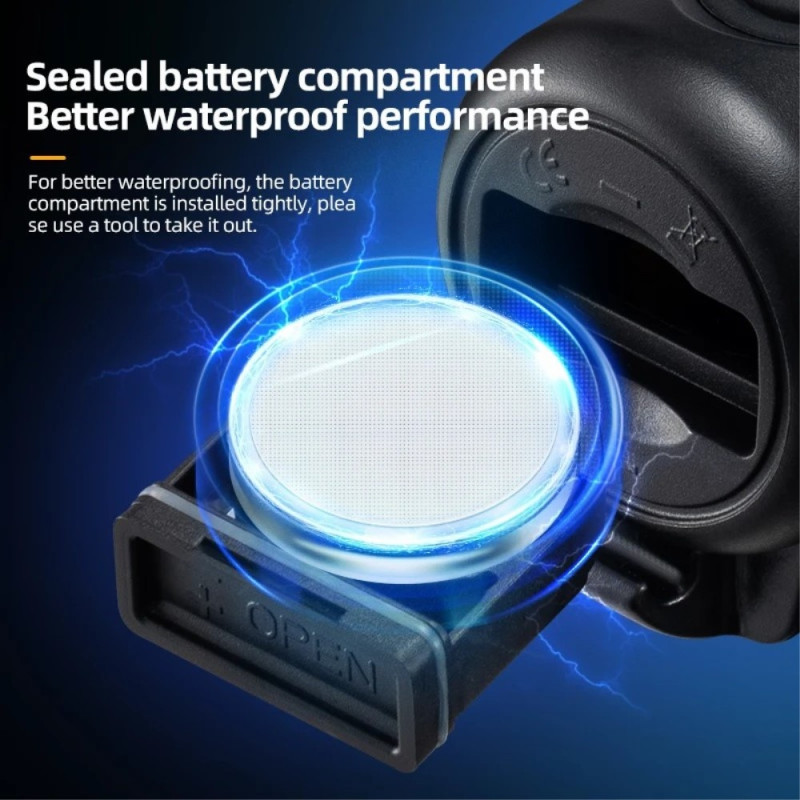 Electric Bike Bell Bell High Decibel Cykelstyr - Blå