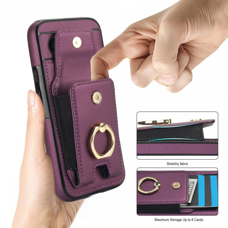 For Google Pixel 8a Kickstand Case Phone Cover with Card Slots