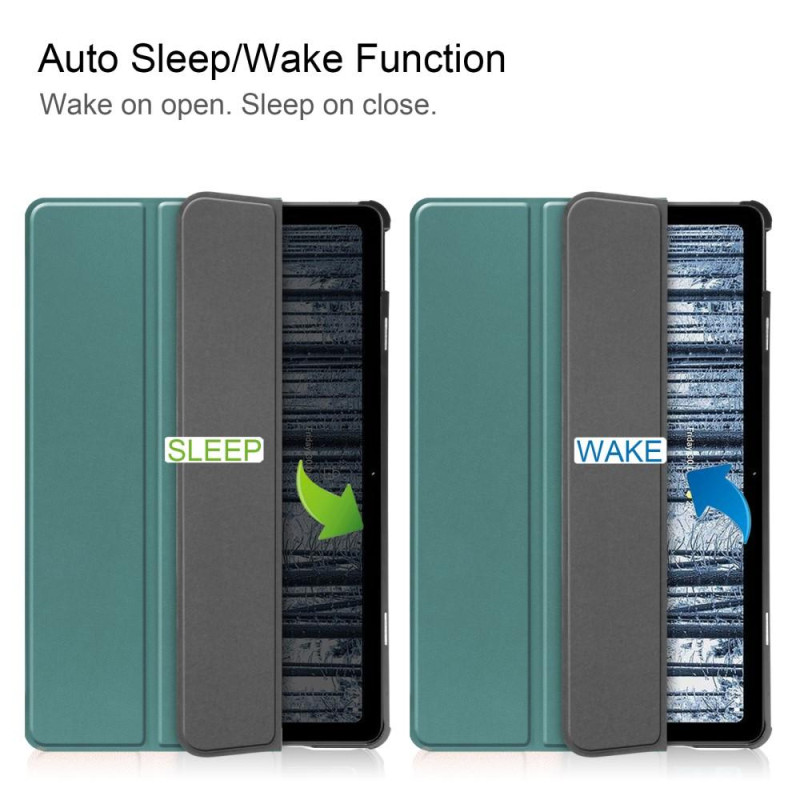 Nokia T21 Tri - fold Stand Wake/Sleep Cover Tablet - etui - Grøn