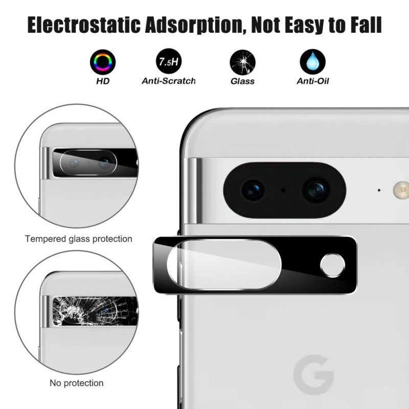 For Google Pixel 8a kameralinsedeksel Herdet glasslinsefilm