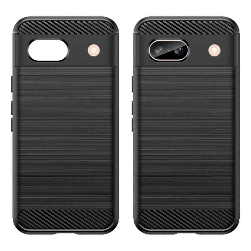 Carbon Fiber Texture TPU Cover for Google Pixel 8a - Black