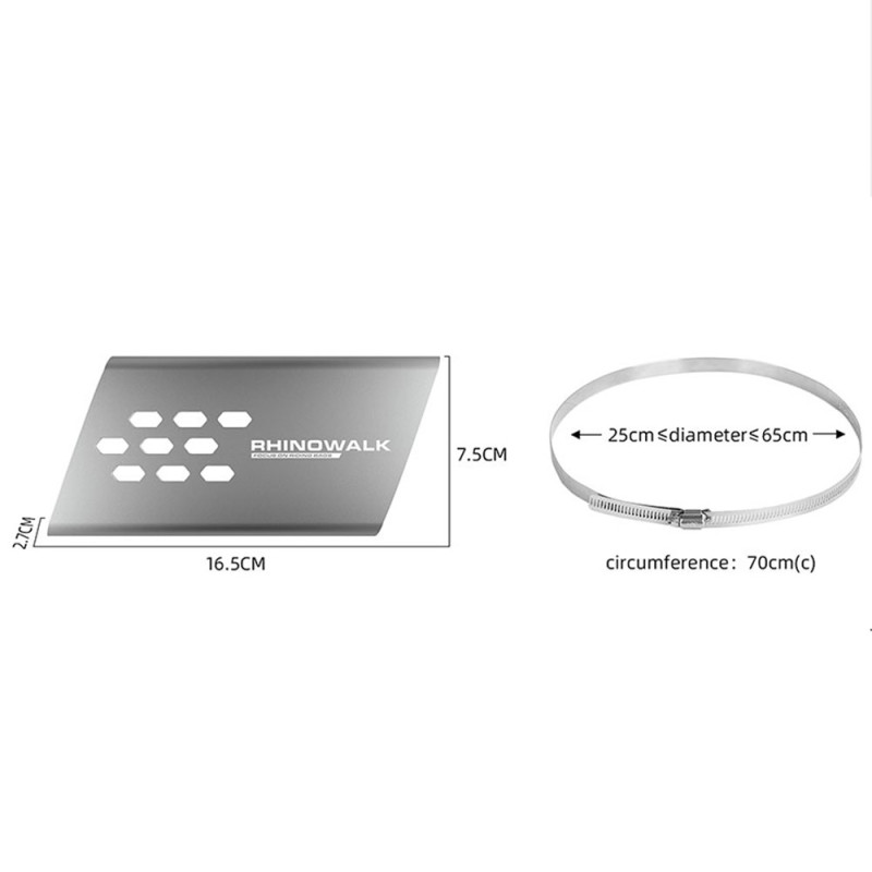 Moottoripyörän pakokaasun lämpösuoja alumiinia palonesto