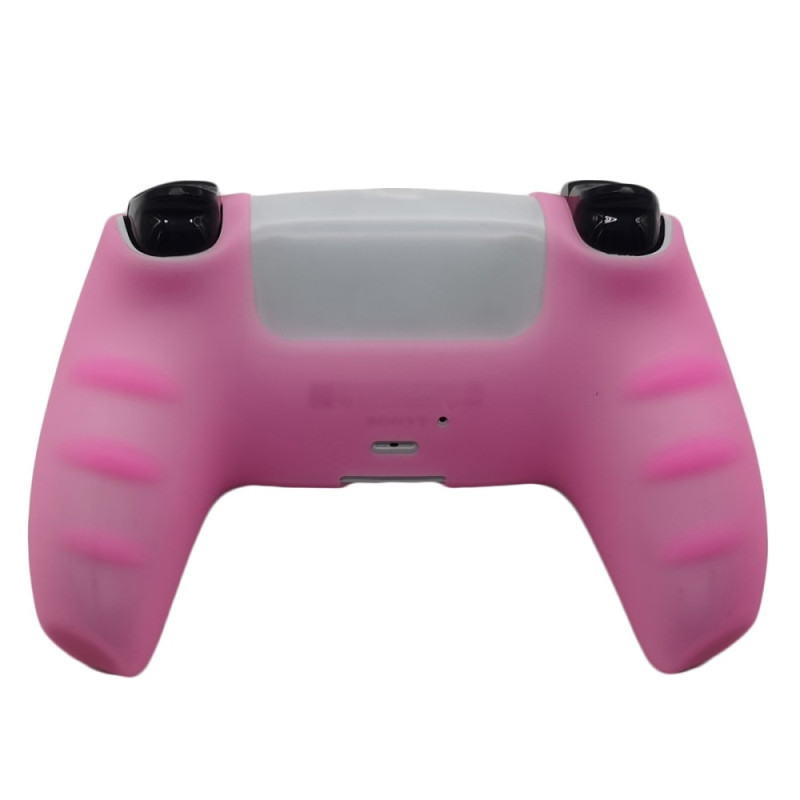 För Sony PlayStation 5 PS5 Silikonfodral Anti - Slip Skydd - Rosa