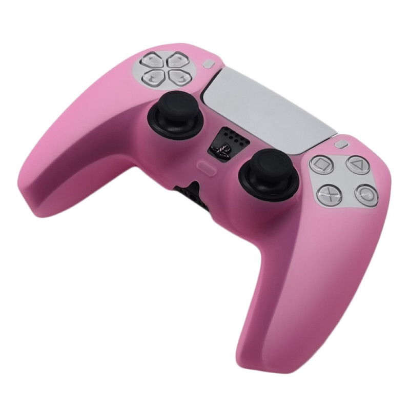 För Sony PlayStation 5 PS5 Silikonfodral Anti - Slip Skydd - Rosa