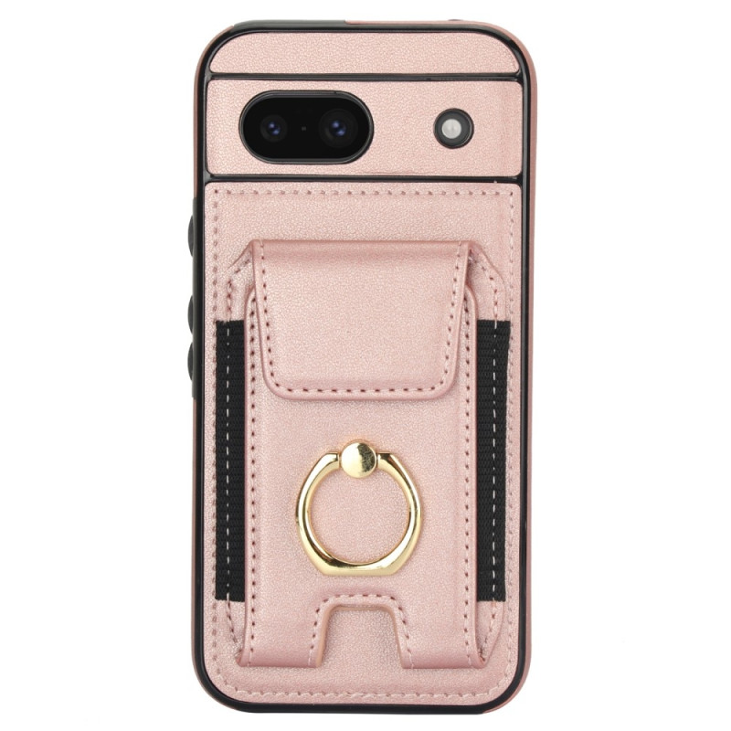 Til Google Pixel 8a Kickstand Case Telefonveske med Kortspor - Rose Gold