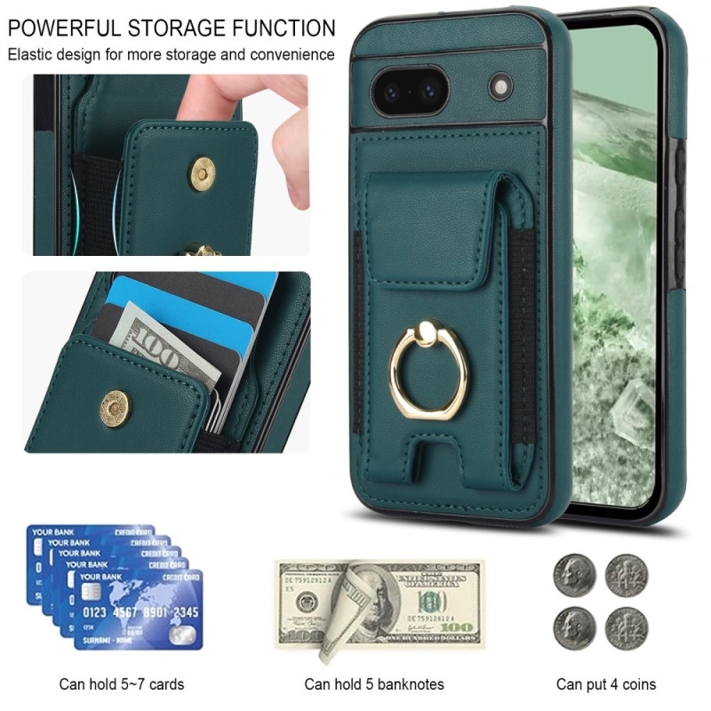 For Google Pixel 8a Kickstand Case Telefonveske med Kortspor - Grønn
