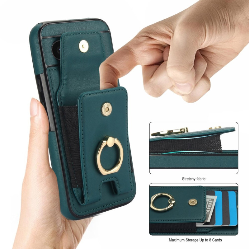 For Google Pixel 8a Kickstand Case Phone Cover with Card Slots