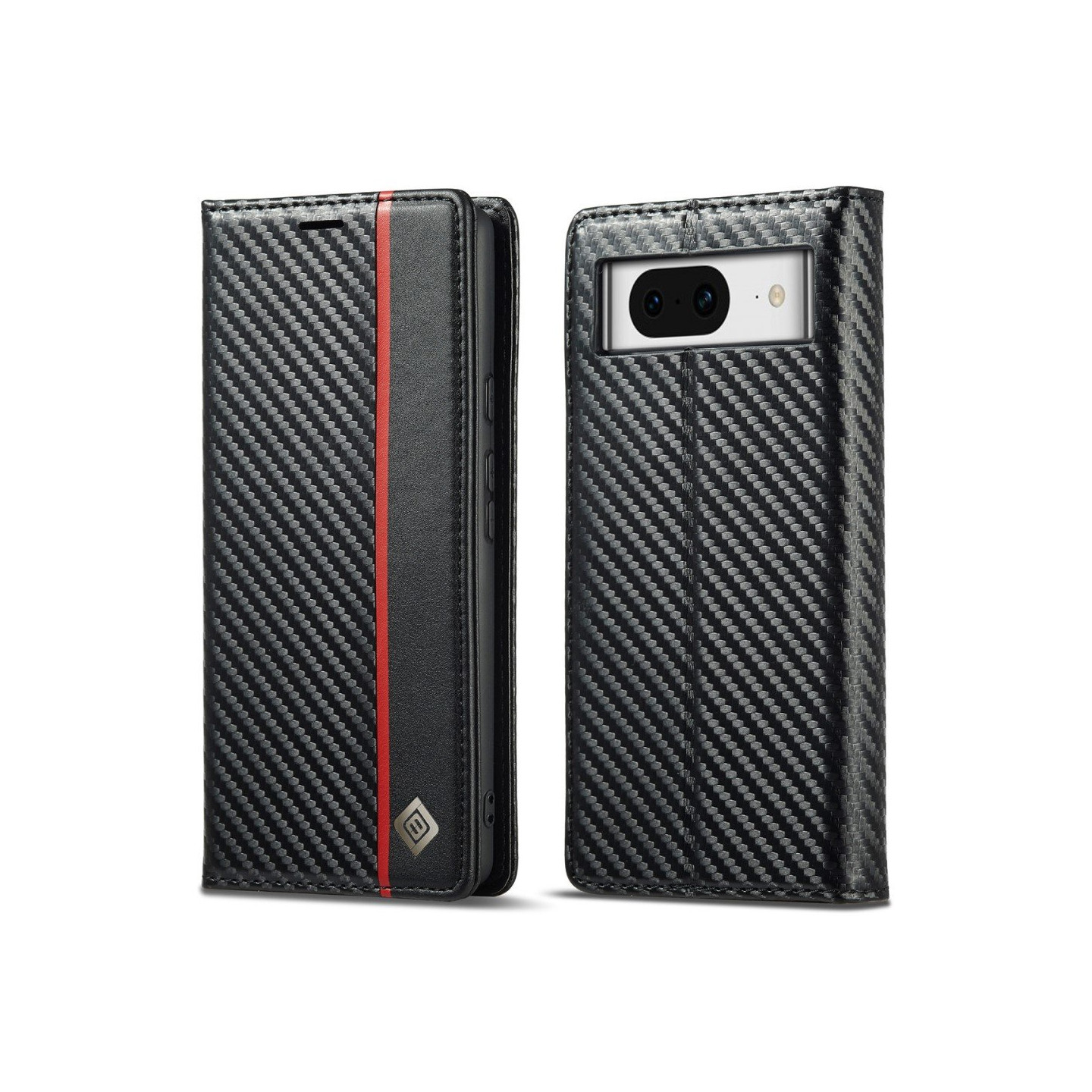 LC.IMEEKE Wallet Case for Pixel 8a - Black