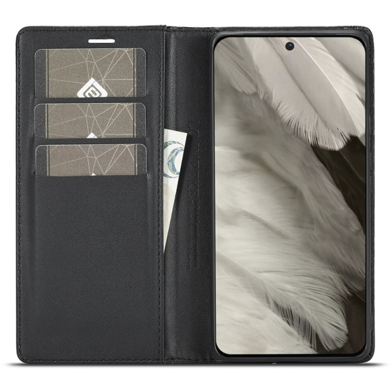 LC.IMEEKE Wallet Case for Pixel 8a - Black