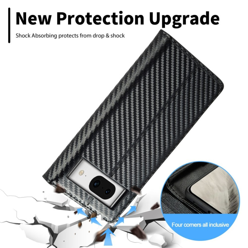 LC.IMEEKE Wallet Case for Pixel 8a - Black