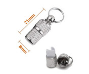 Hund Katt Anti-förlorad Förvaringsrör Taggar Halsband Hänge