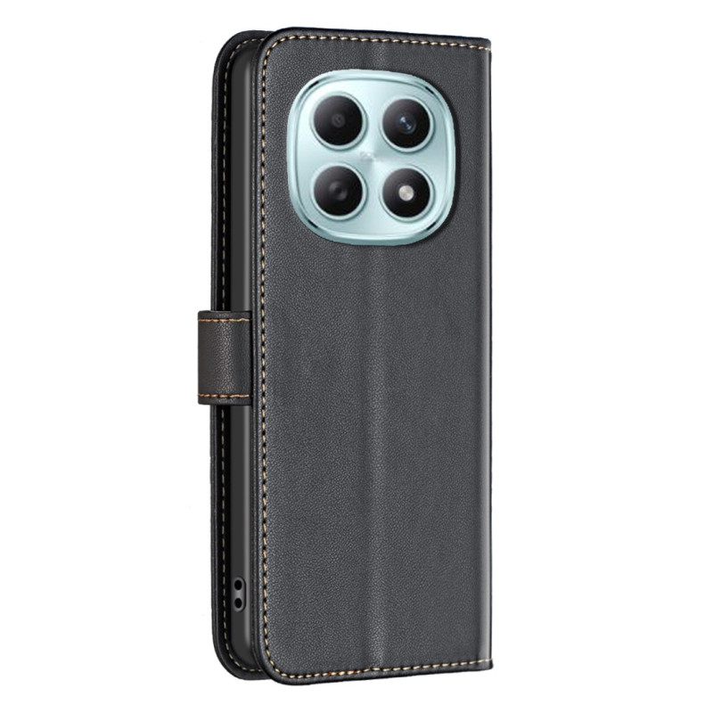 For Xiaomi Redmi Note 15 Pro 5G Mobildeksel BINFEN COLOR BF17 Lommebok Flip Cover - Svart