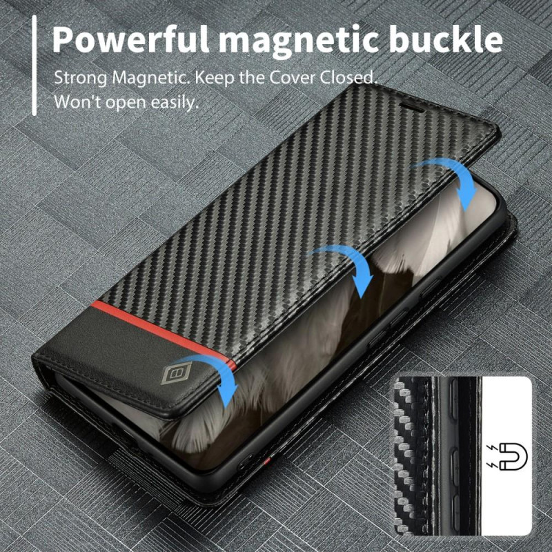 LC.IMEEKE Wallet Case for Pixel 8a - Black