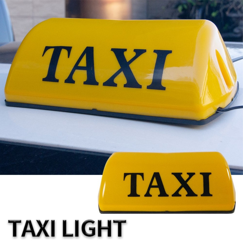 12V Universal Magnetisk Taxi Skilt Taklampe LED Lampe - Hvit