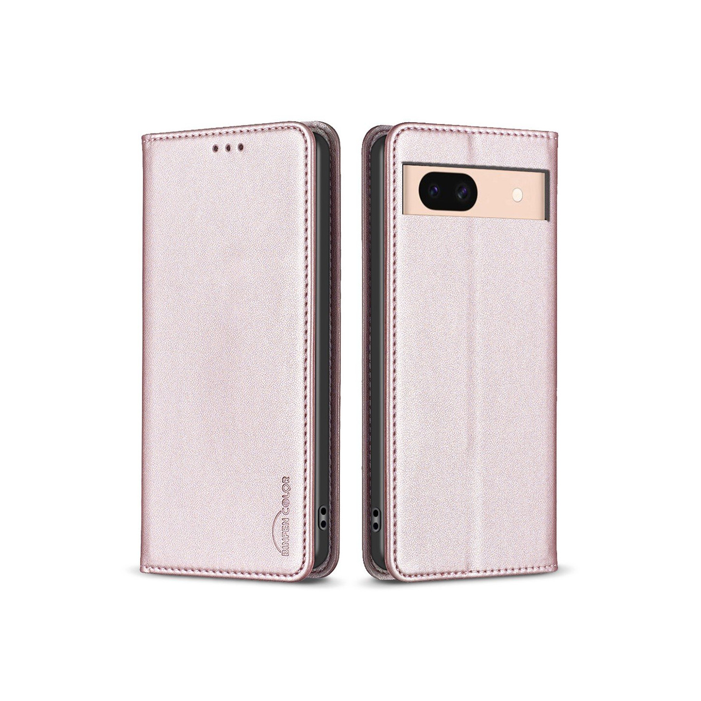 BINFEN COLOR For Google Pixel 8a Case PU Leather Phone Cover