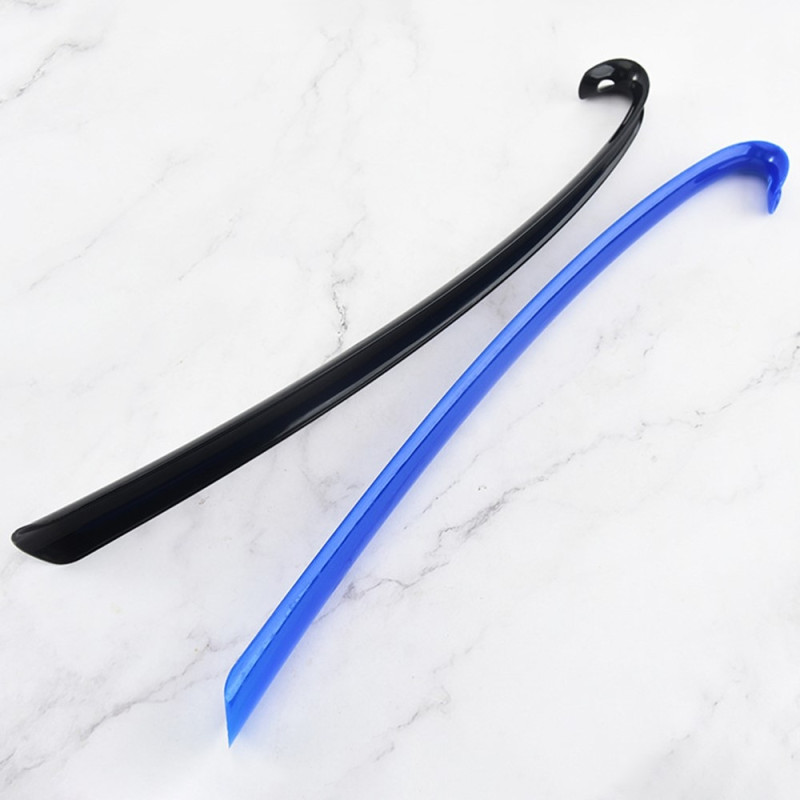 2 pcs Plastic Shoe Horn Long Handle - Black