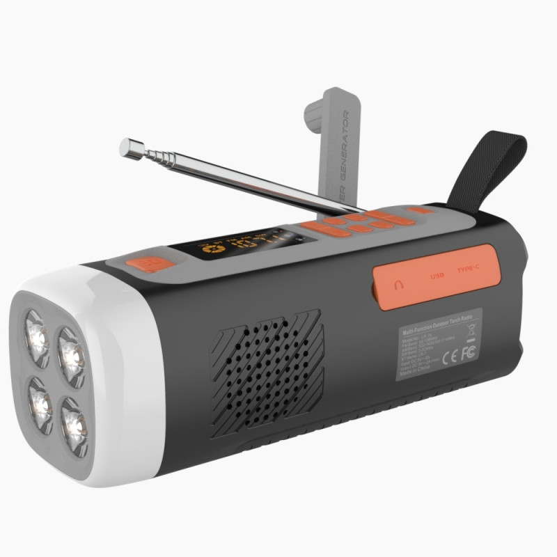 4500mAh emergency radio AM/FM/SW Hand Crank wireless speaker