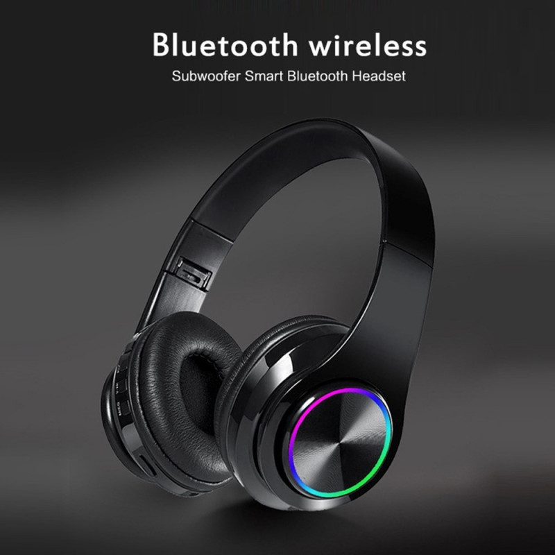 Hifi Trådløs On - Ear Hodesett Bluetooth Hodetelefoner - Hvit