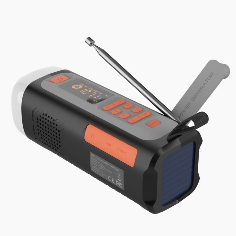 4500mAh emergency radio AM/FM/SW Hand Crank wireless speaker