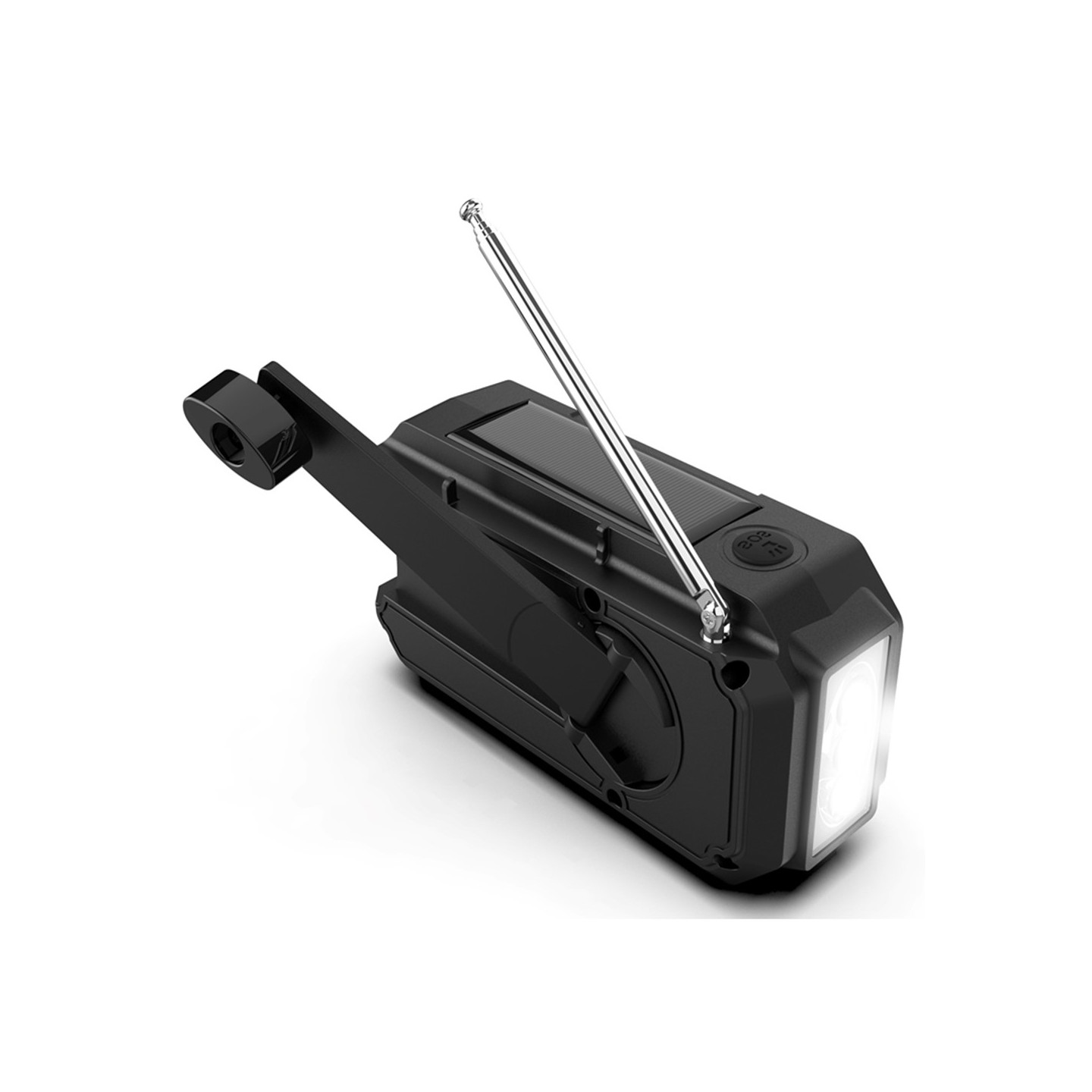 Vejr AM / FM Radio Solar Håndsving 1200mAh PowerBank lommelygte