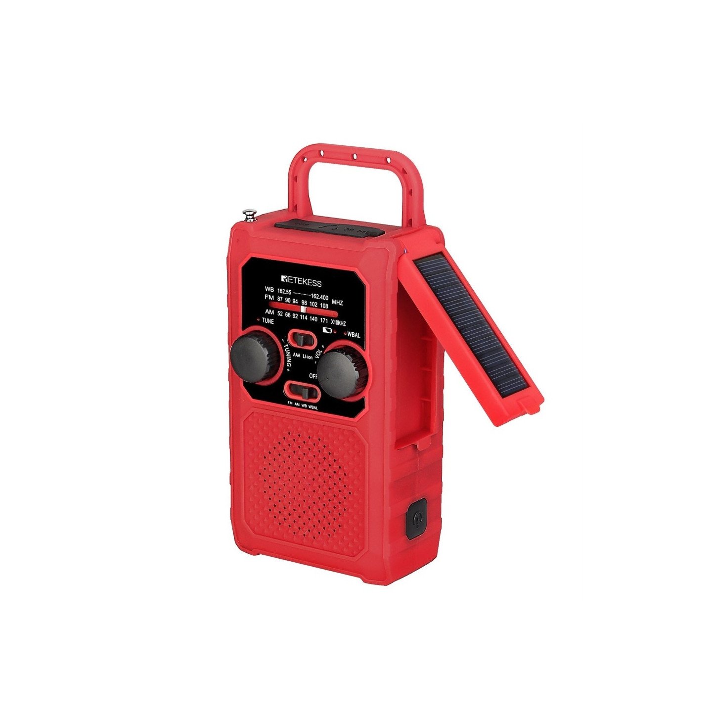 FM/AM/WB/WBAL Radio Håndsving 5000mAh solar lommelygte SOS