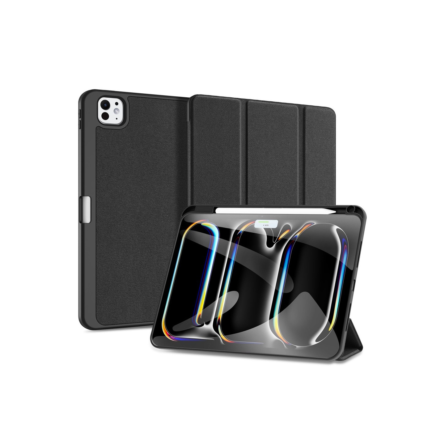 DUX DUCIS Domo iPad Pro 11 (2024) Kolminkertainen jalusta - Musta