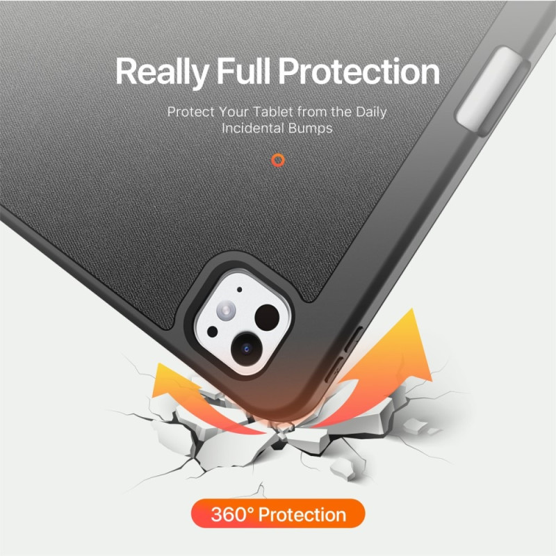 DUX DUCIS Domo iPad Pro 11 (2024) Kolminkertainen jalusta - Musta