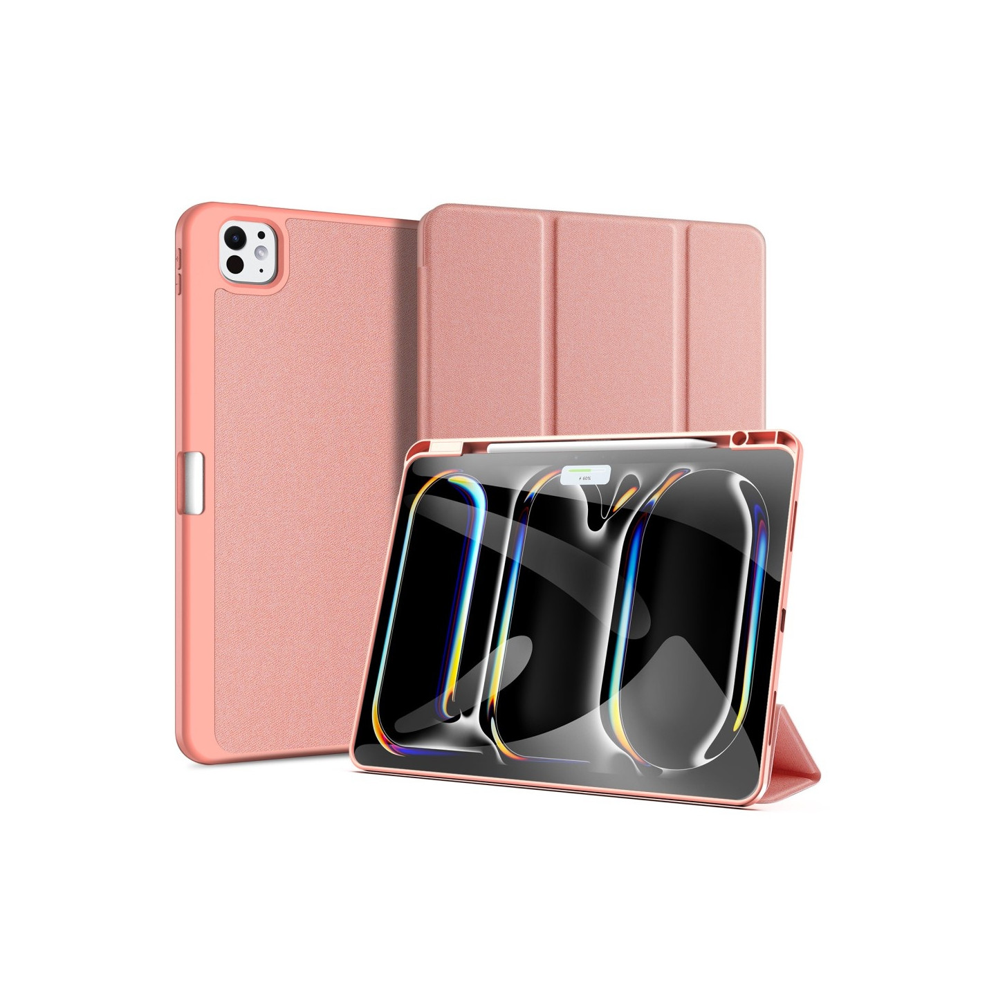 DUX DUCIS Domo iPad Pro 13 (2024) Kolminkertainen jalusta - Pink