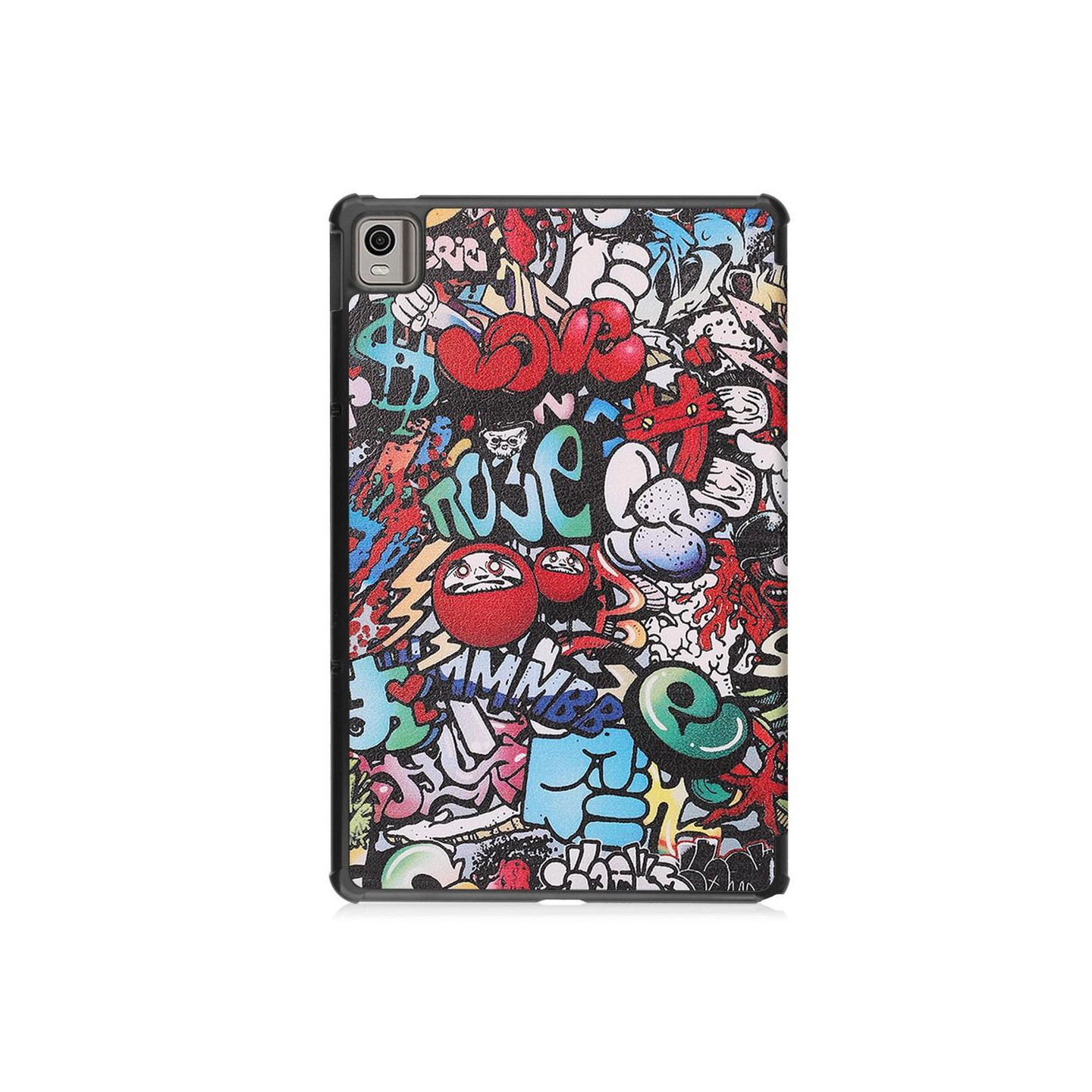 Nokia T21 Trifold Stand Sleep Wake - tabletin suojakotelo - Graffiti
