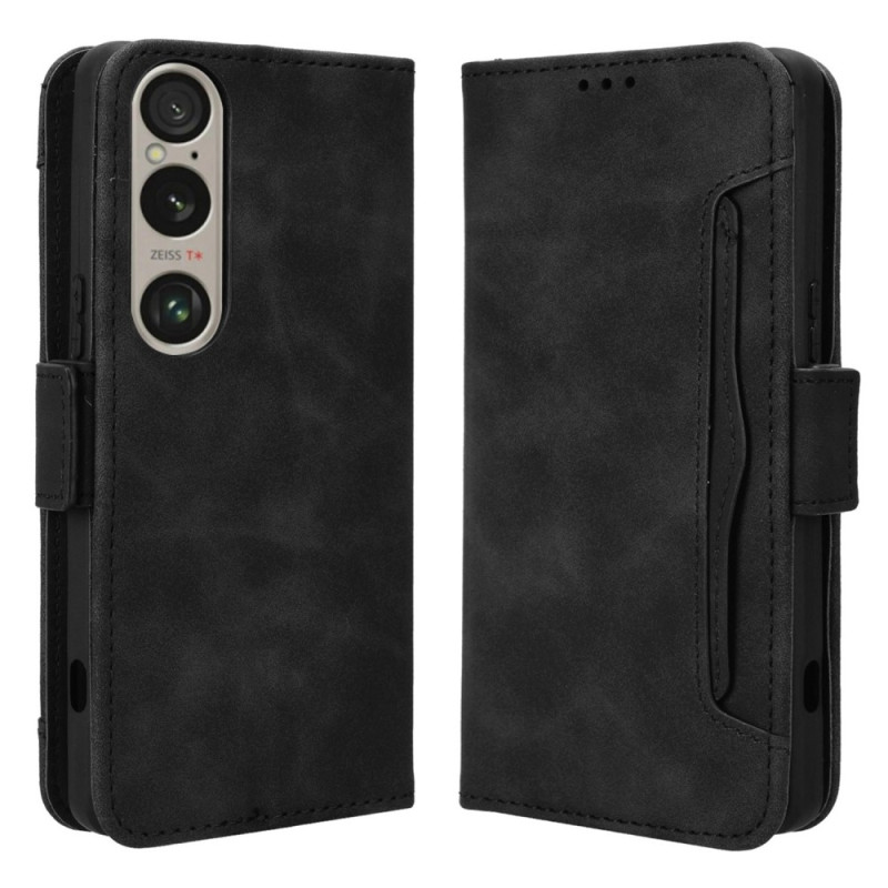 Wallet Stand Flip Phone Case for Sony Xperia 1 VI - Black