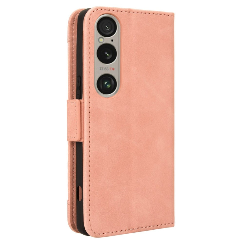 Wallet Stand Flip - telefonetui til Xperia 1 VI - Pink