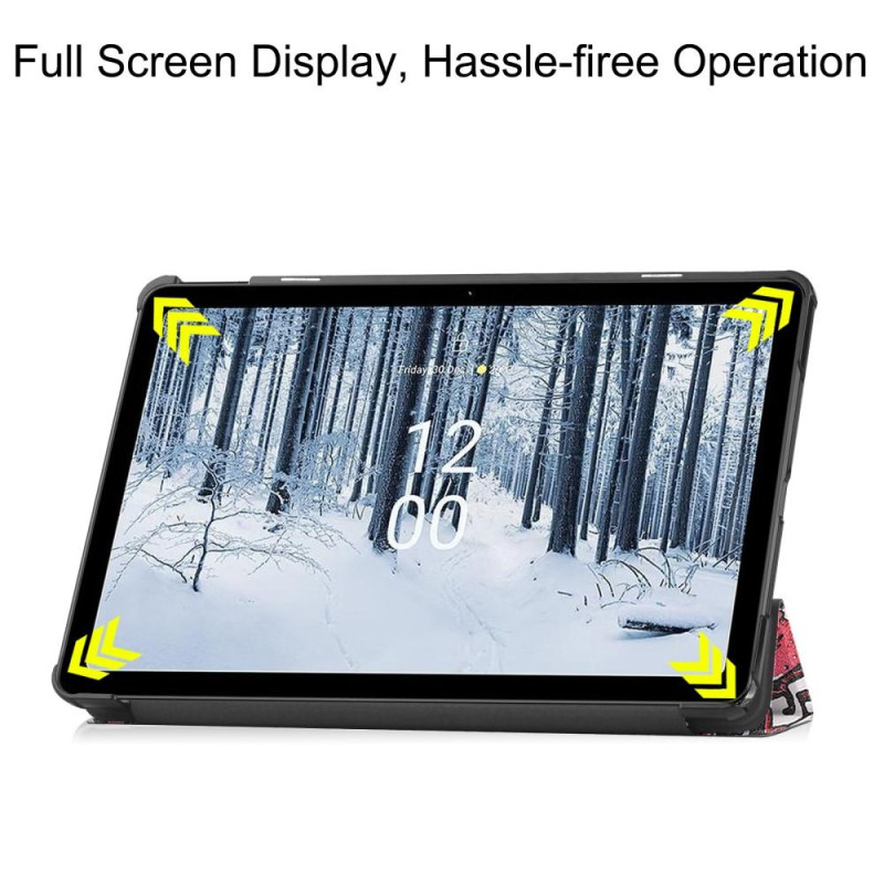 Nokia T21 Trifold Stand Sleep Wake - tabletin suojakotelo - Graffiti