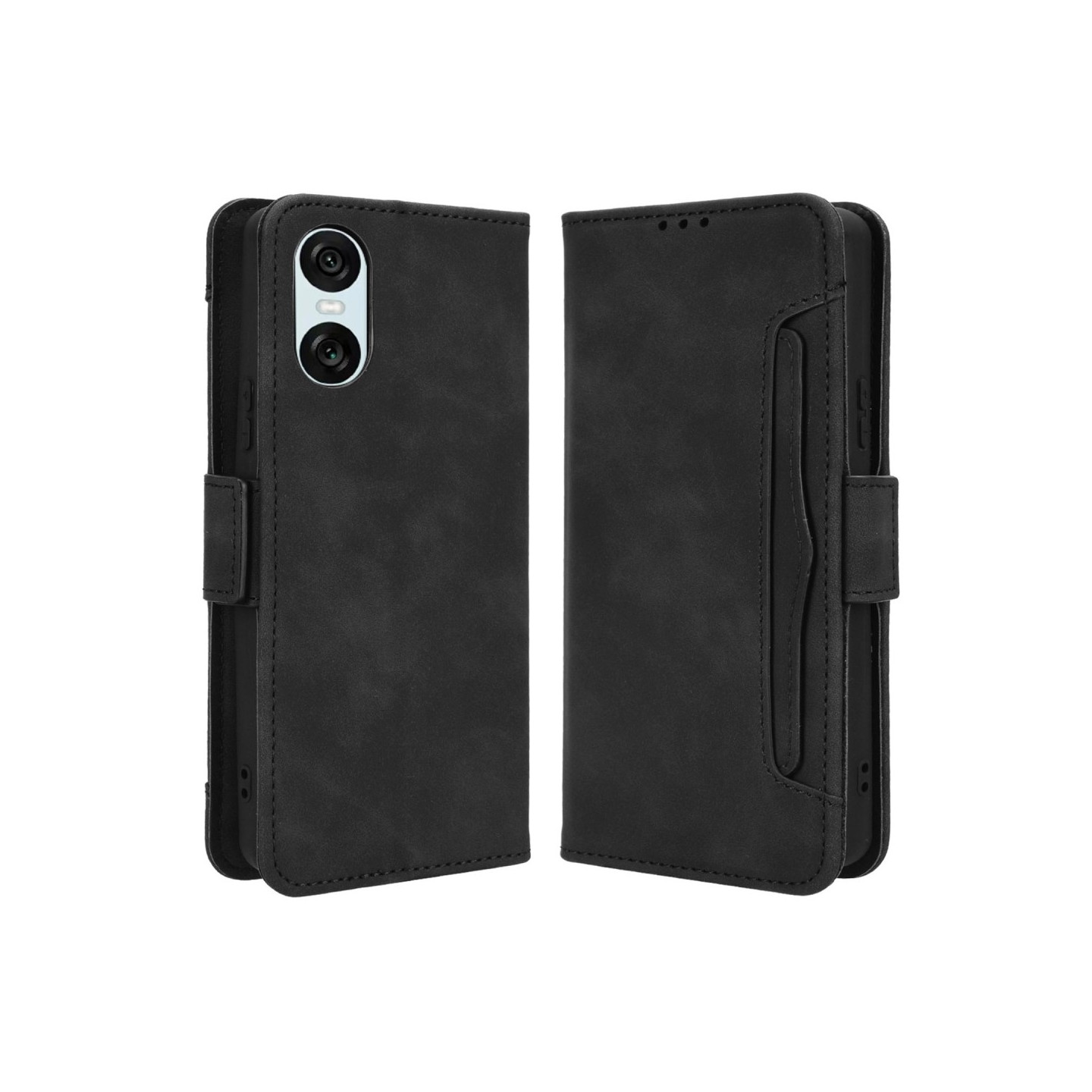 Til Sony Xperia 10 VI Lommebok - deksel - Svart