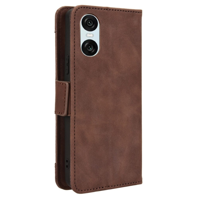 Tegnebogstelefontaske til Sony Xperia 10 VI - Brun